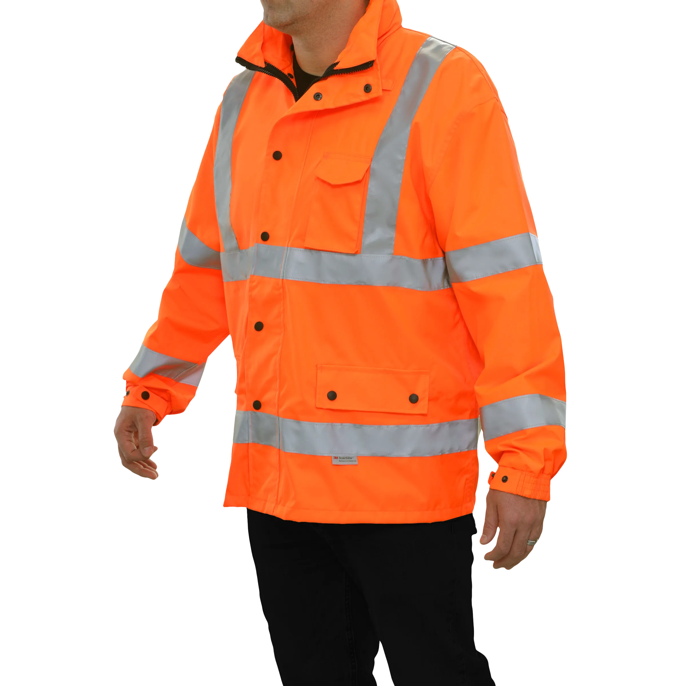 431STOR ANSI 3 300D Poly Oxford Waterproof & Breathable Parka Hi Vis Coat