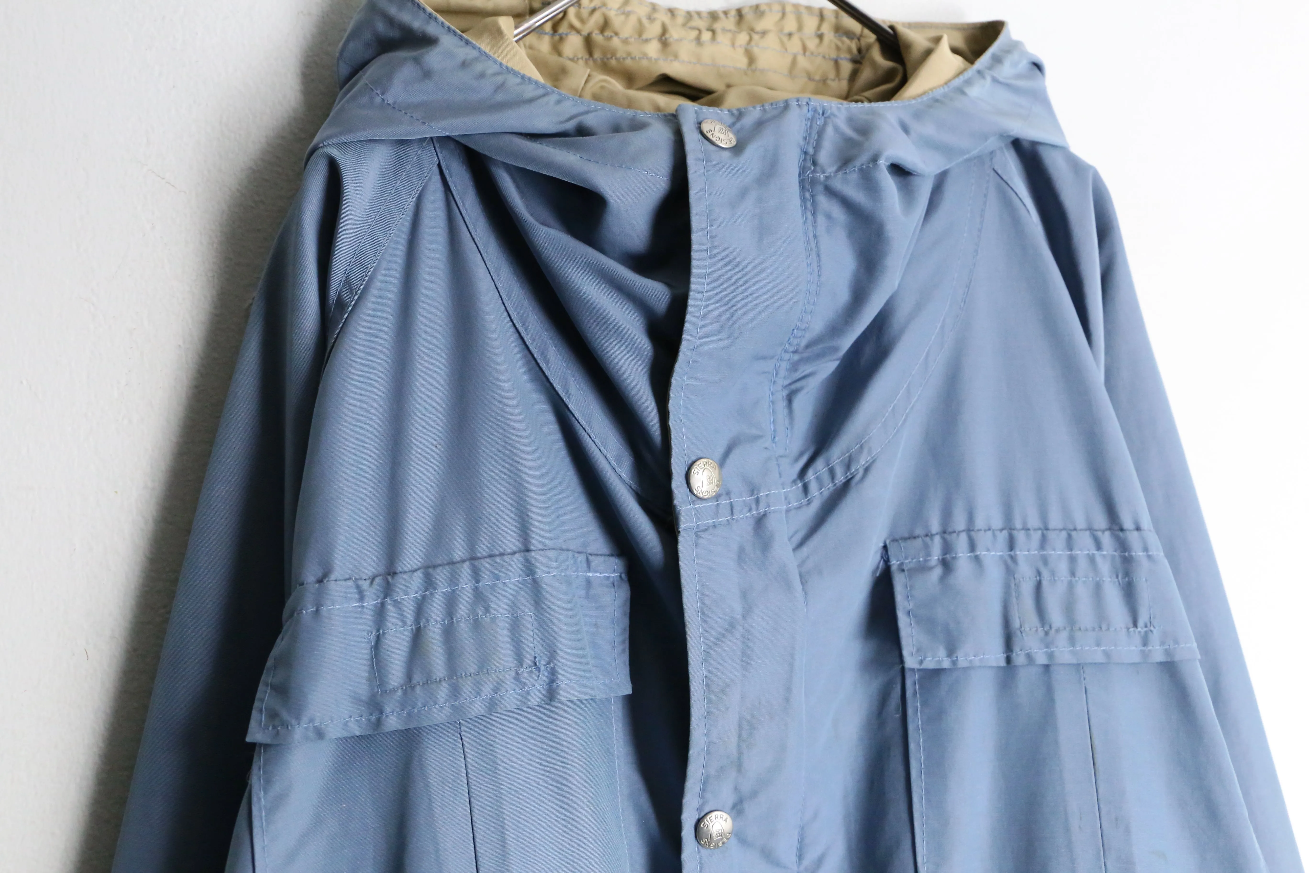 70's "SIERRA DESIGNS" 60/40 light blue mountain parka