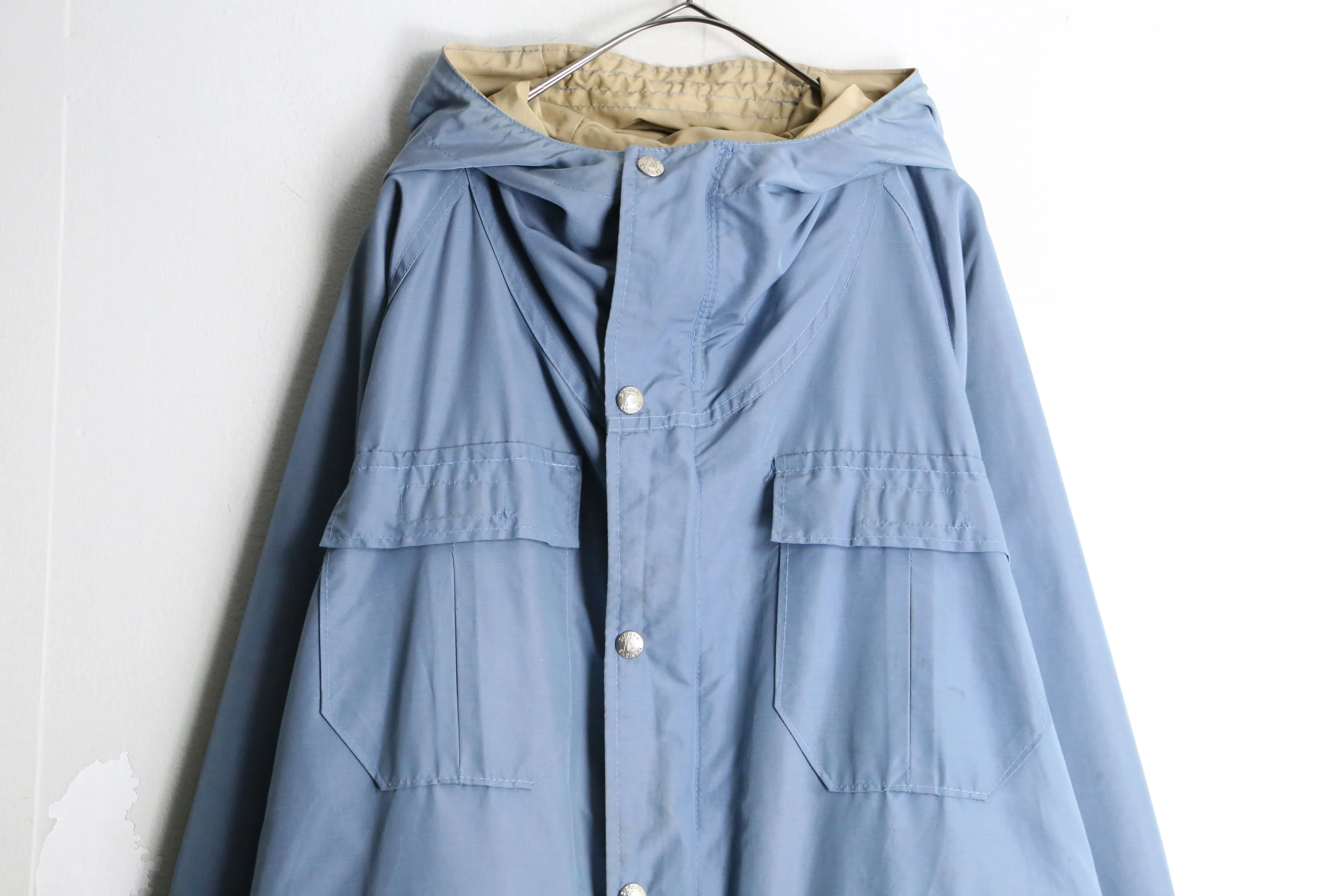 70's "SIERRA DESIGNS" 60/40 light blue mountain parka