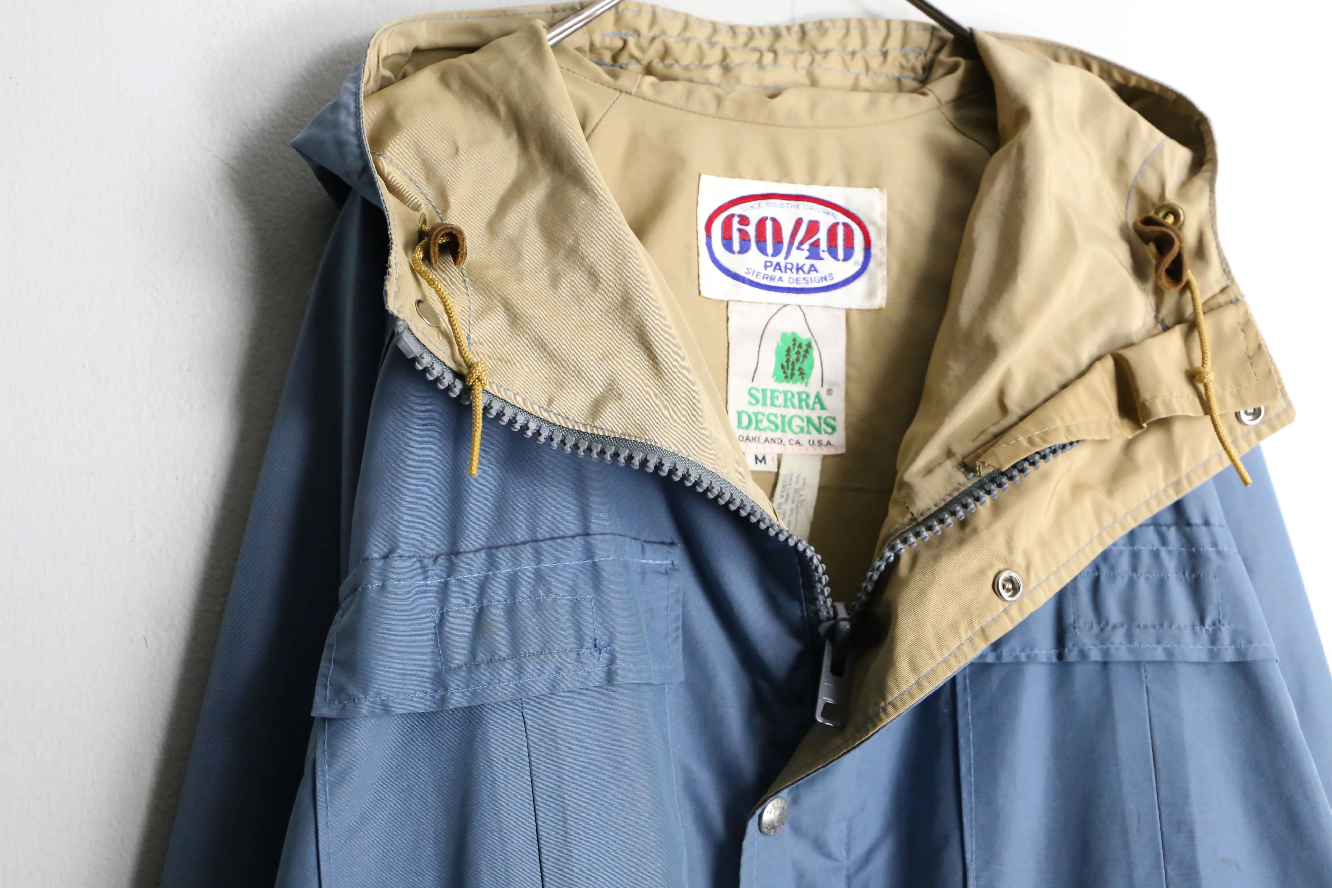 70's "SIERRA DESIGNS" 60/40 light blue mountain parka