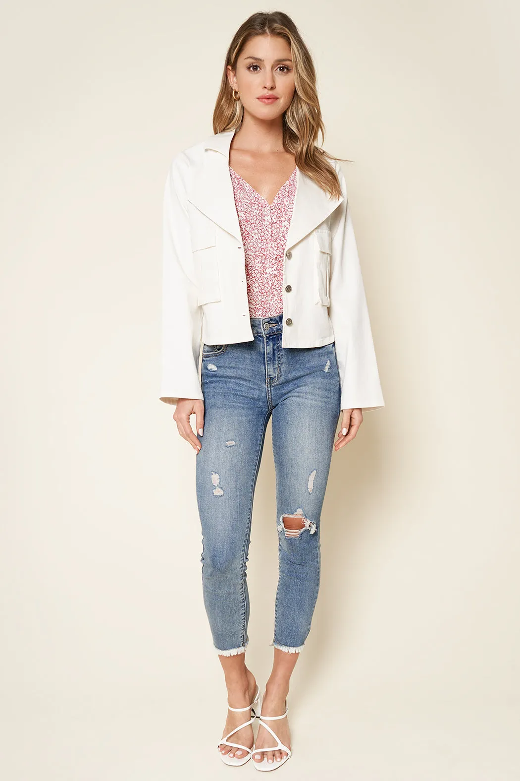 Anemone Cropped Utility Jacket