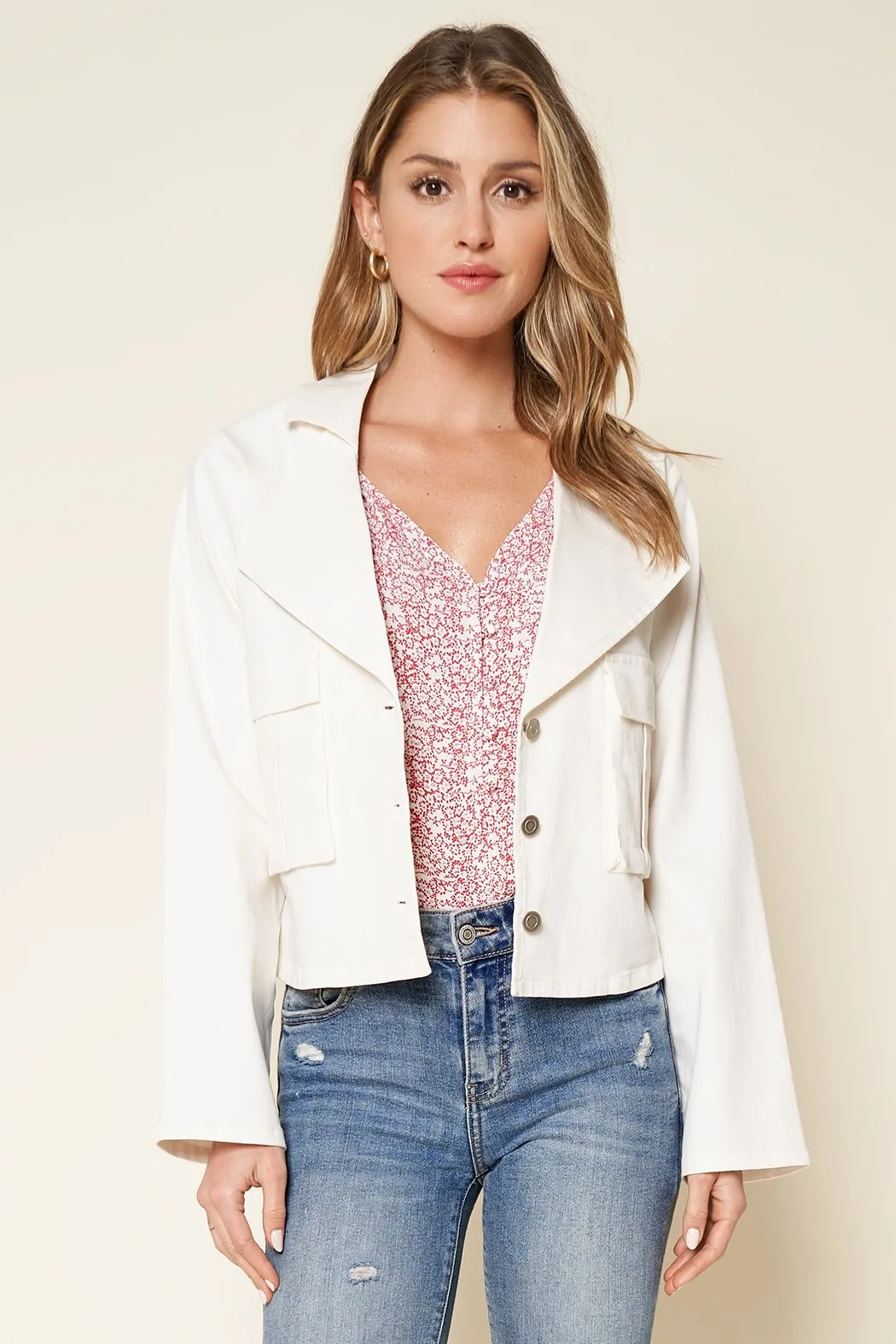 Anemone Cropped Utility Jacket