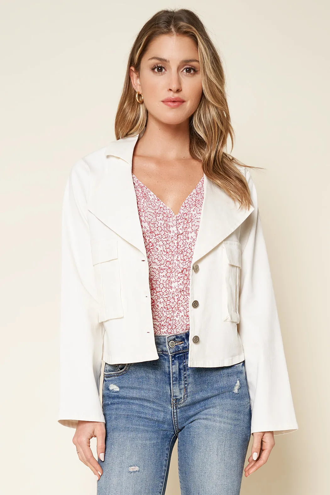 Anemone Cropped Utility Jacket