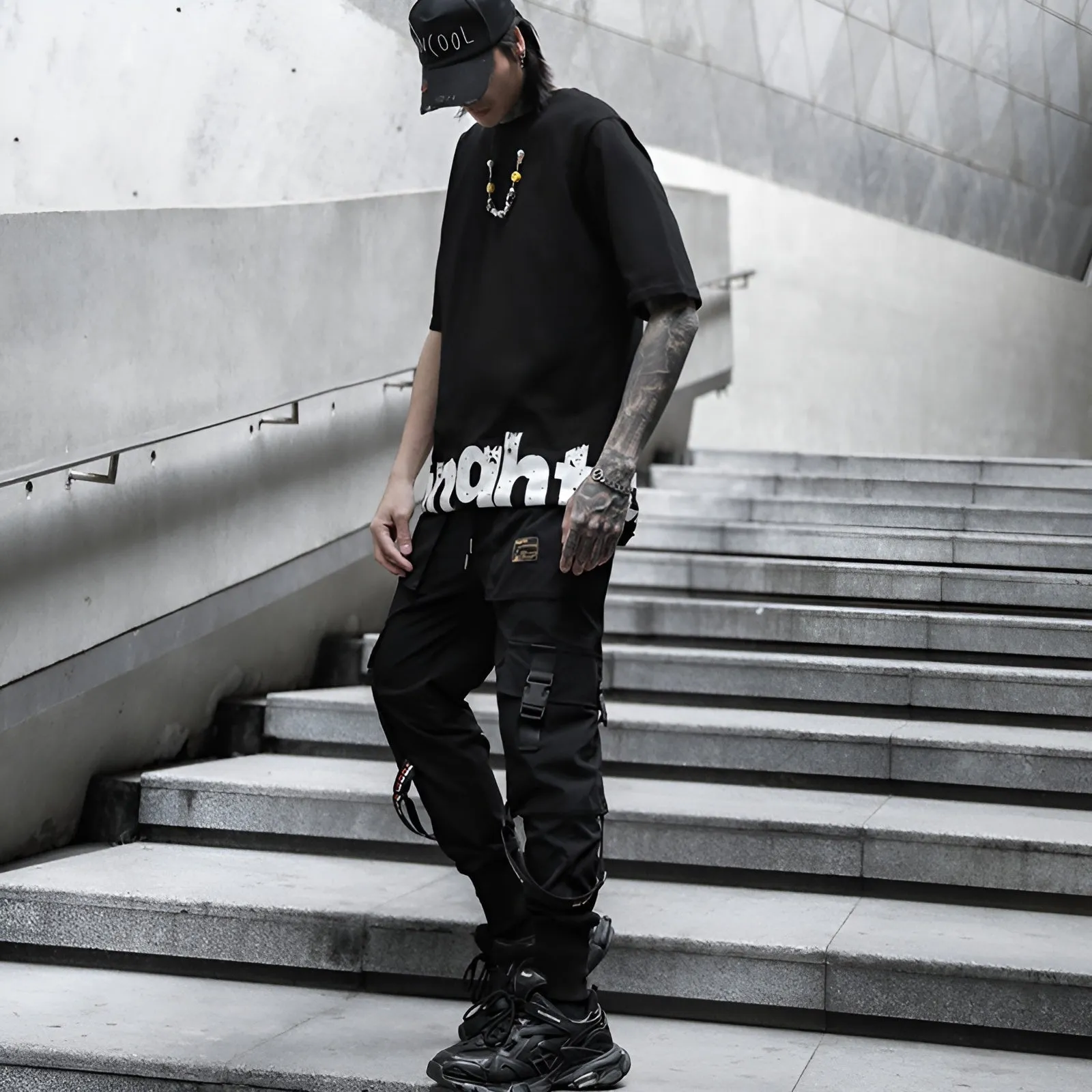 Black Tactical Cargo Pants