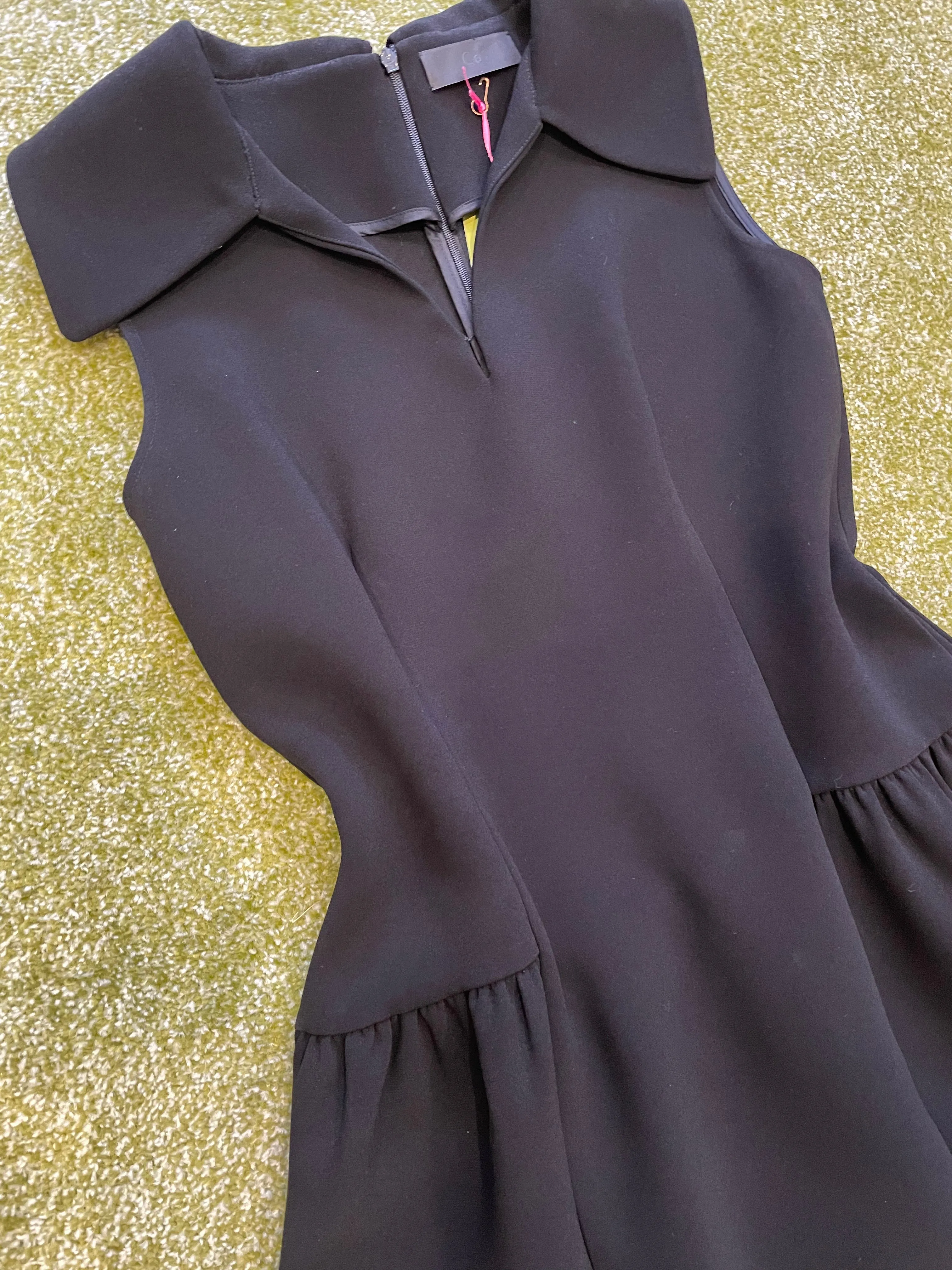 Black Wool Sleeveless Dress