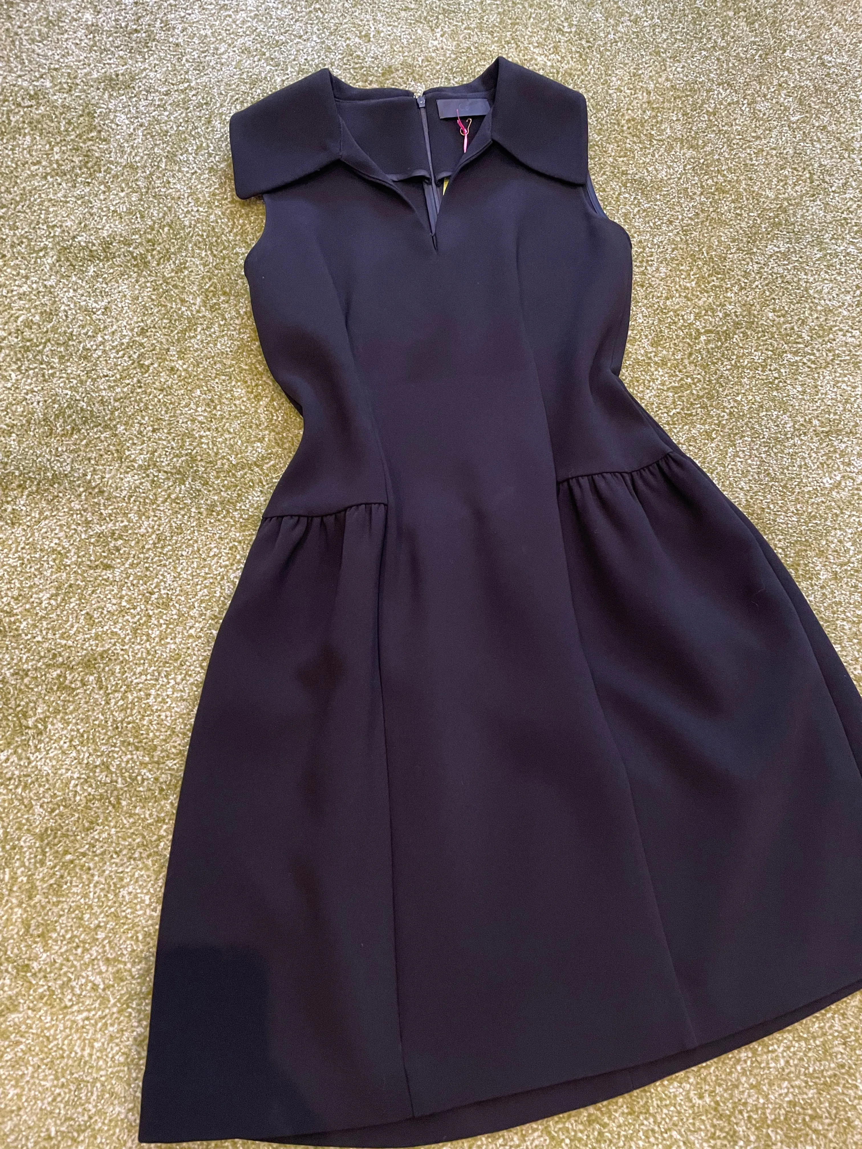 Black Wool Sleeveless Dress