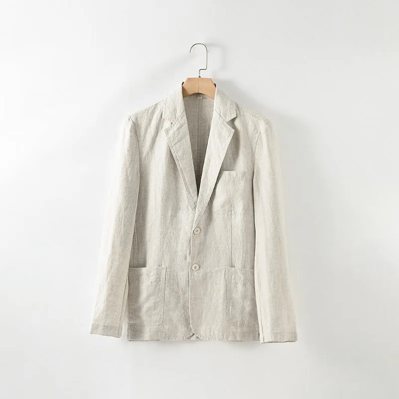 Casual Linen Suit Thin Jacket