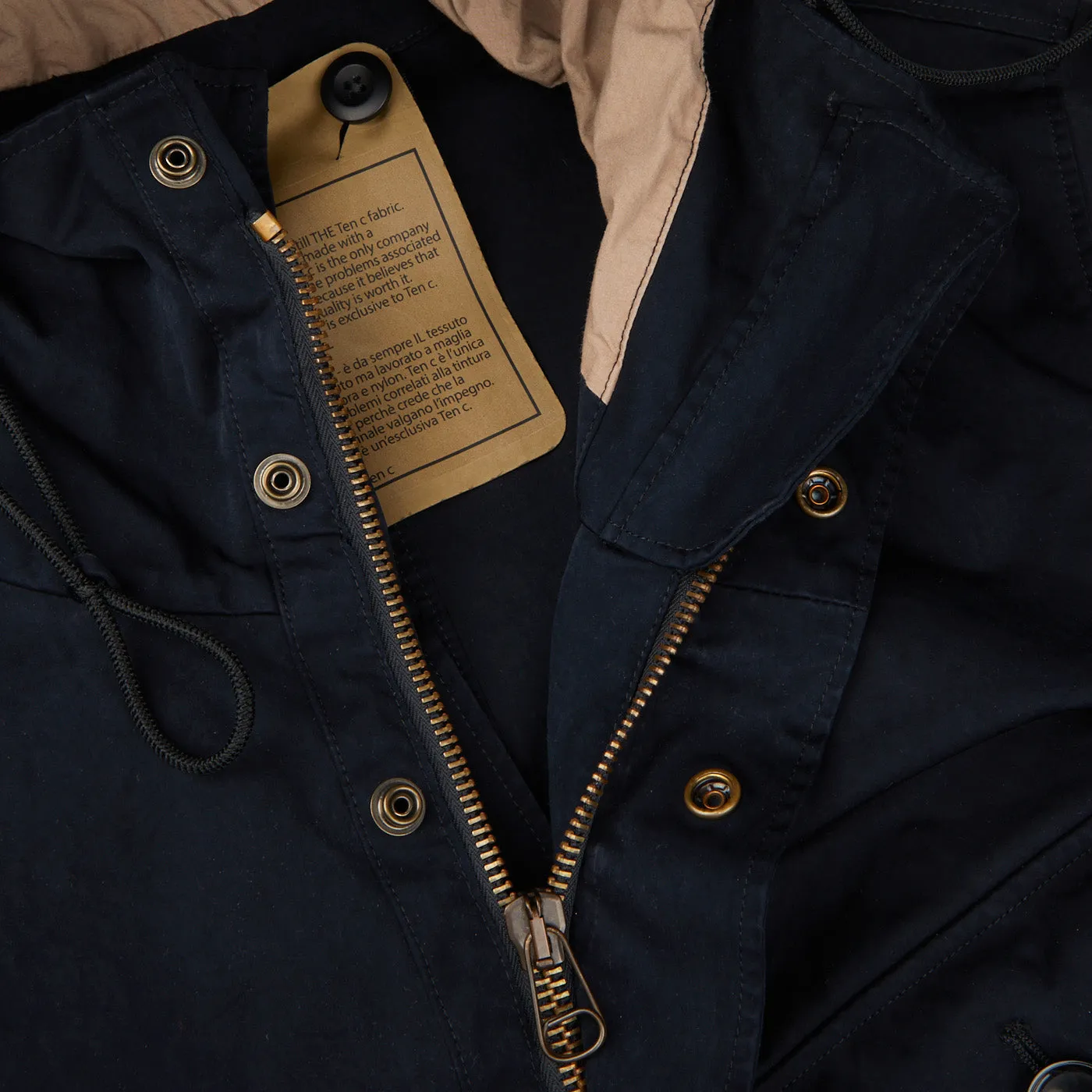 Dark Blue Technical Cyclone Parka