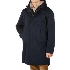 Dark Blue Technical Cyclone Parka