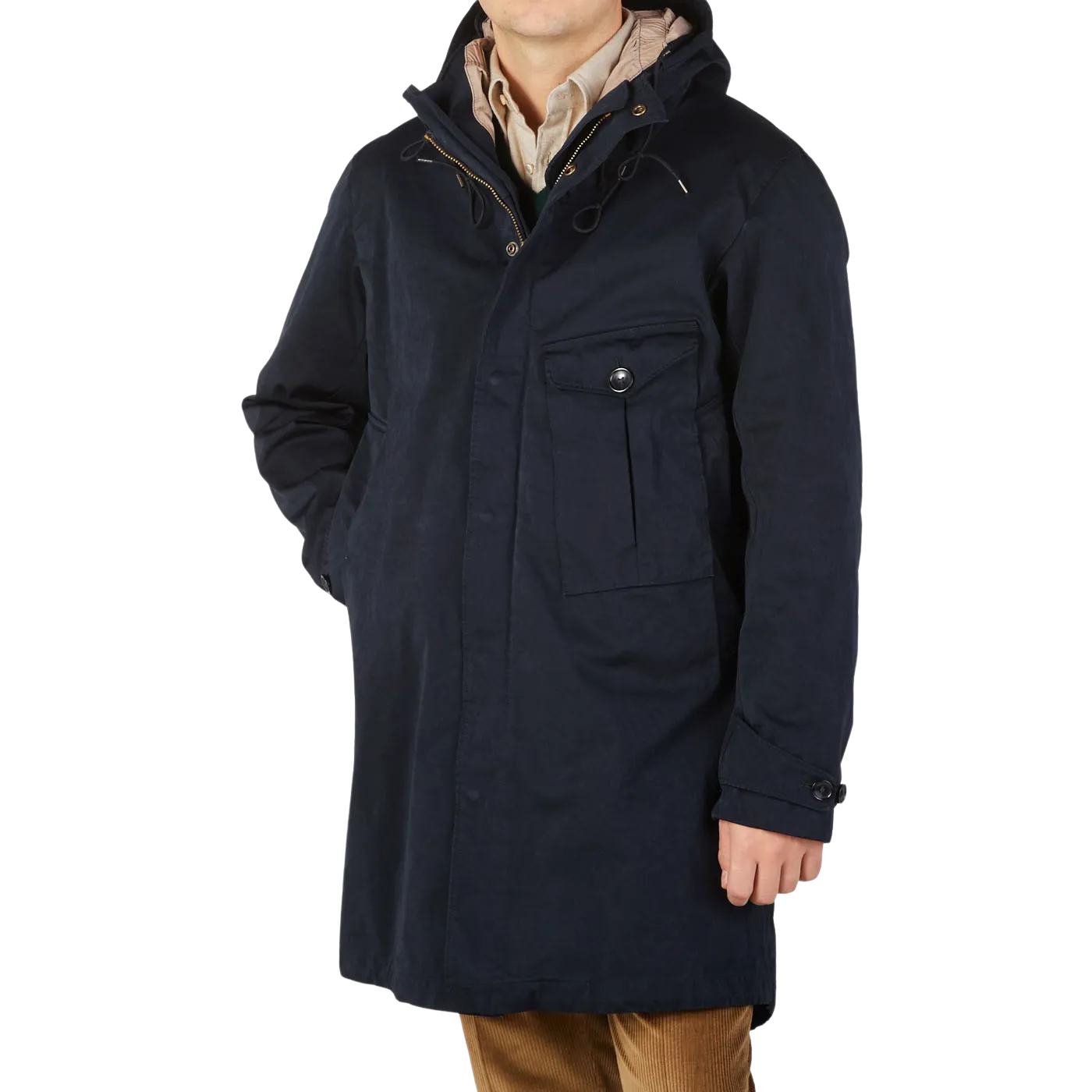 Dark Blue Technical Cyclone Parka