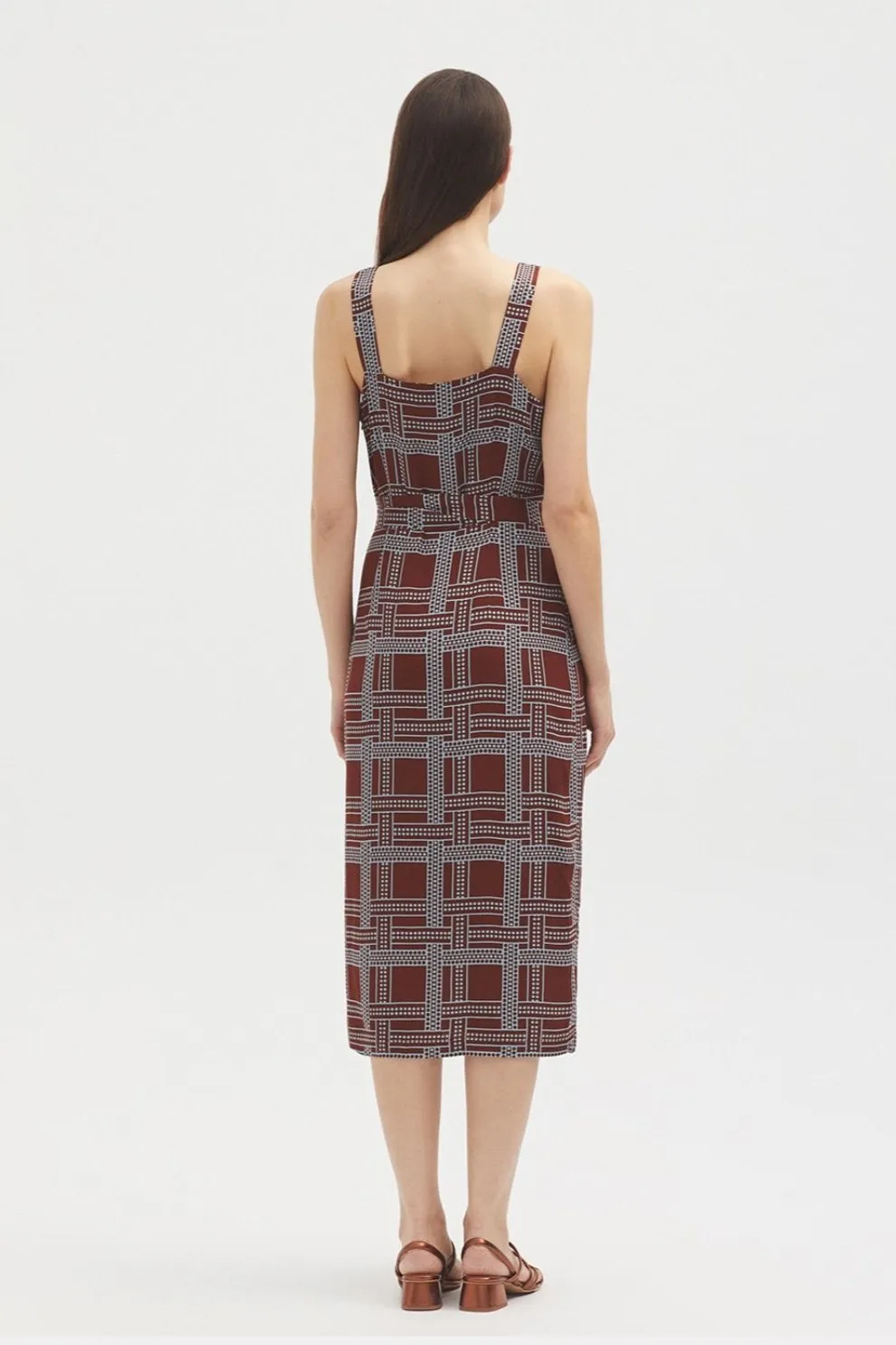 Dot Ribbon Print Dress