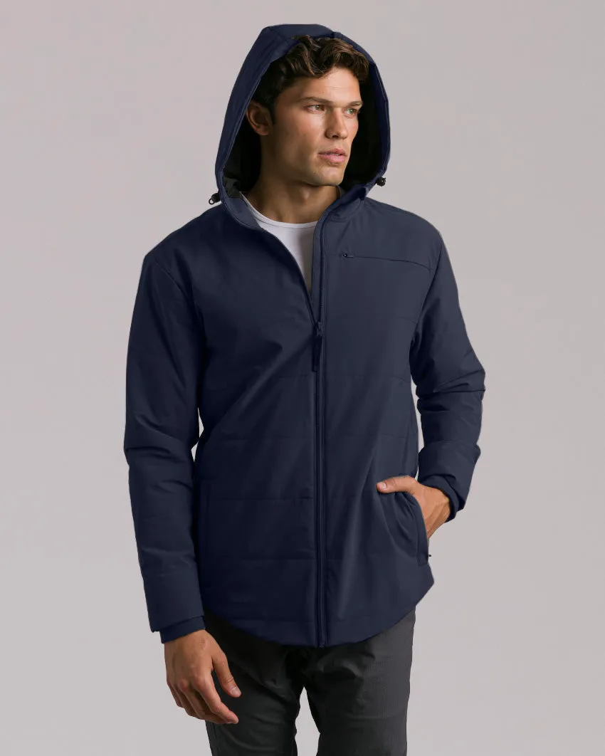 Drop-Cut Puffer Jacket