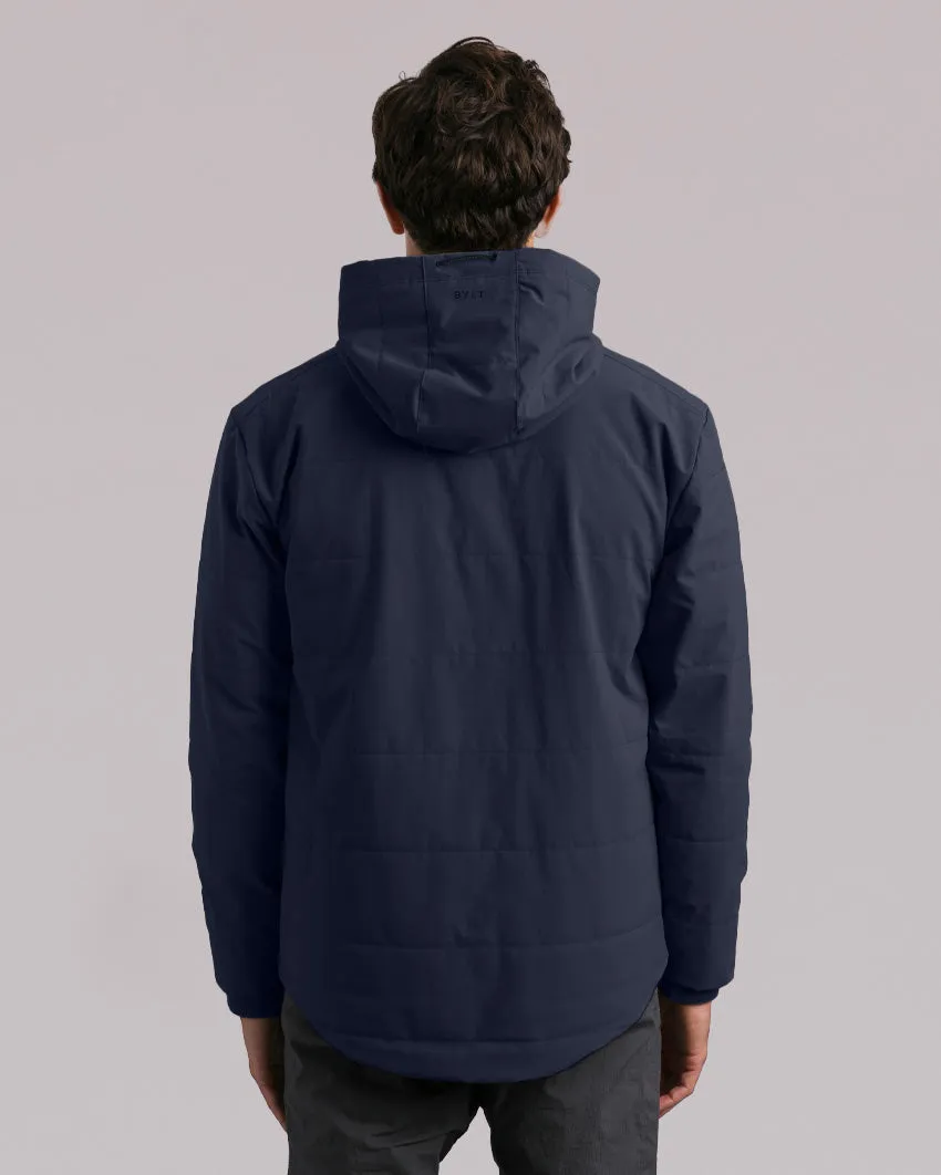 Drop-Cut Puffer Jacket