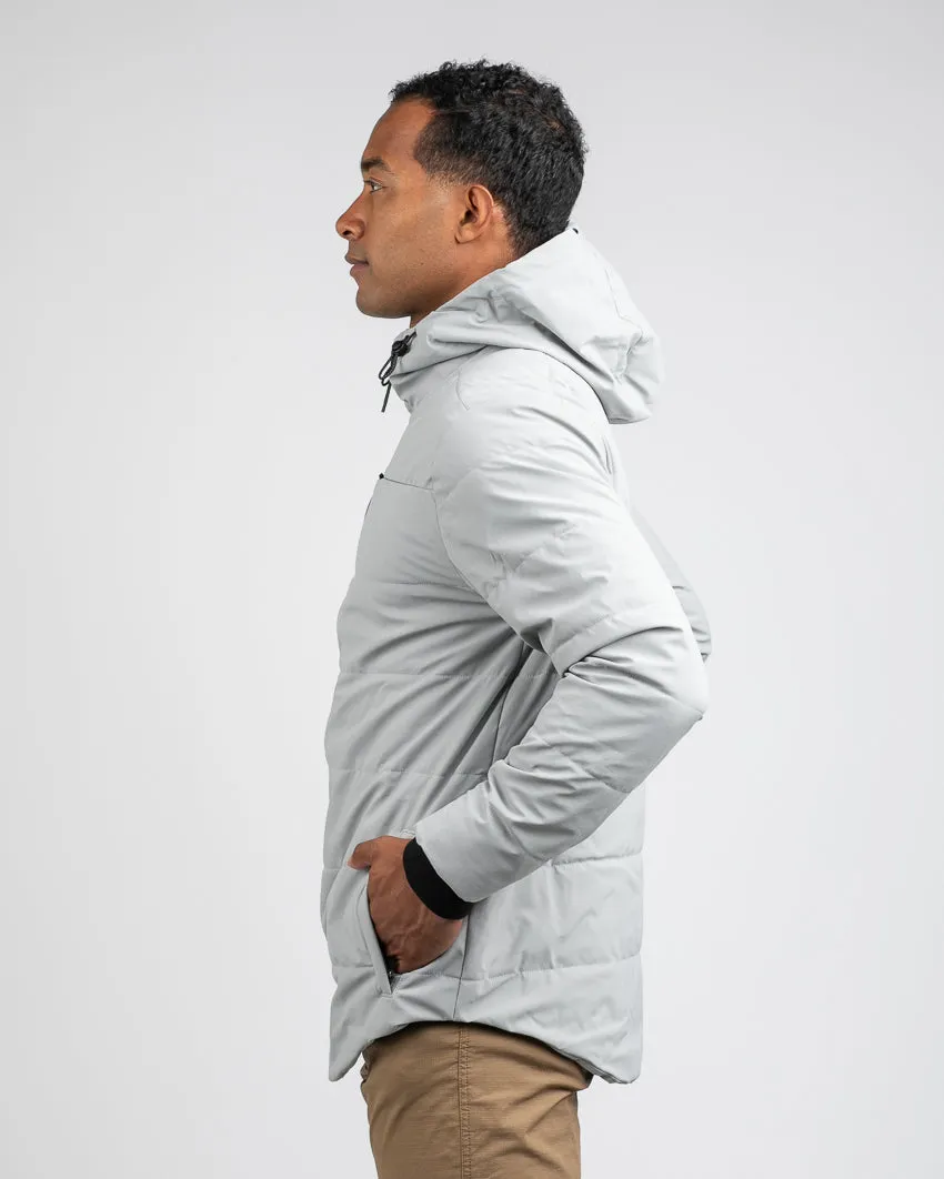 Drop-Cut Puffer Jacket