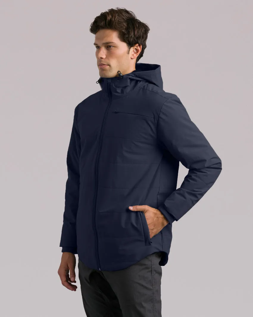 Drop-Cut Puffer Jacket