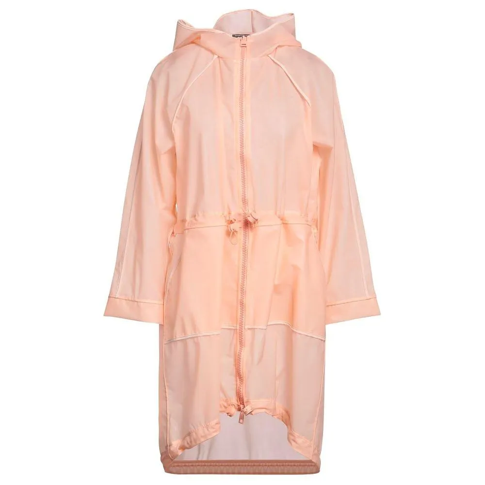 Elisabetta Franchi Powder Pink Long Waterproof Jacket