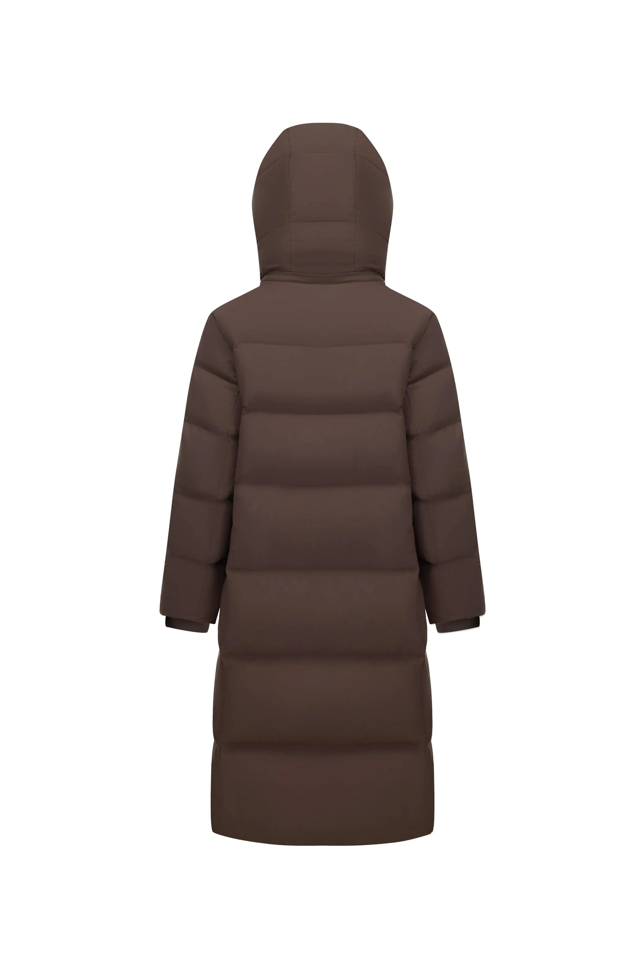 Feel the Cloud Women's Long Down Coat with detachable hood