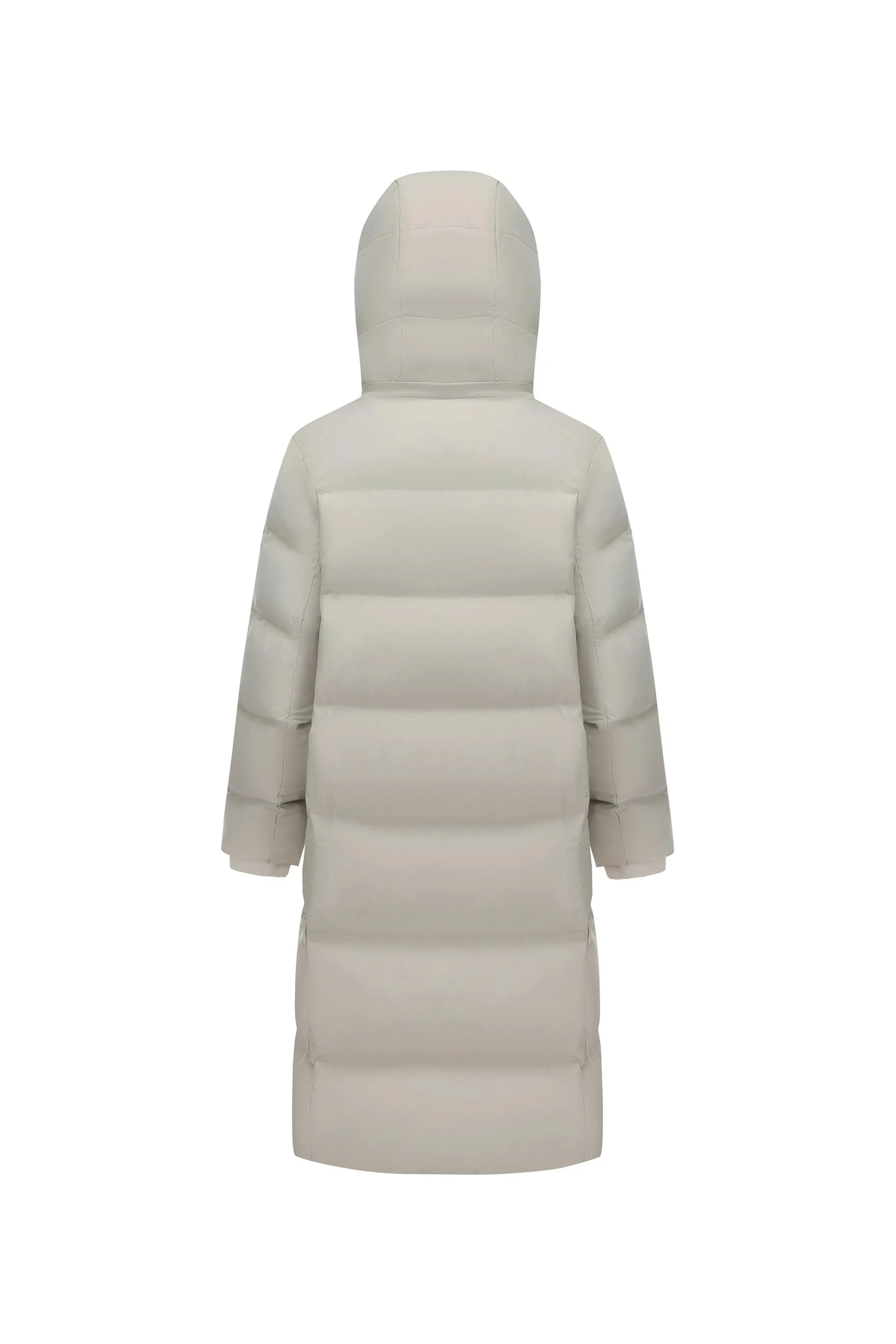 Feel the Cloud Women's Long Down Coat with detachable hood