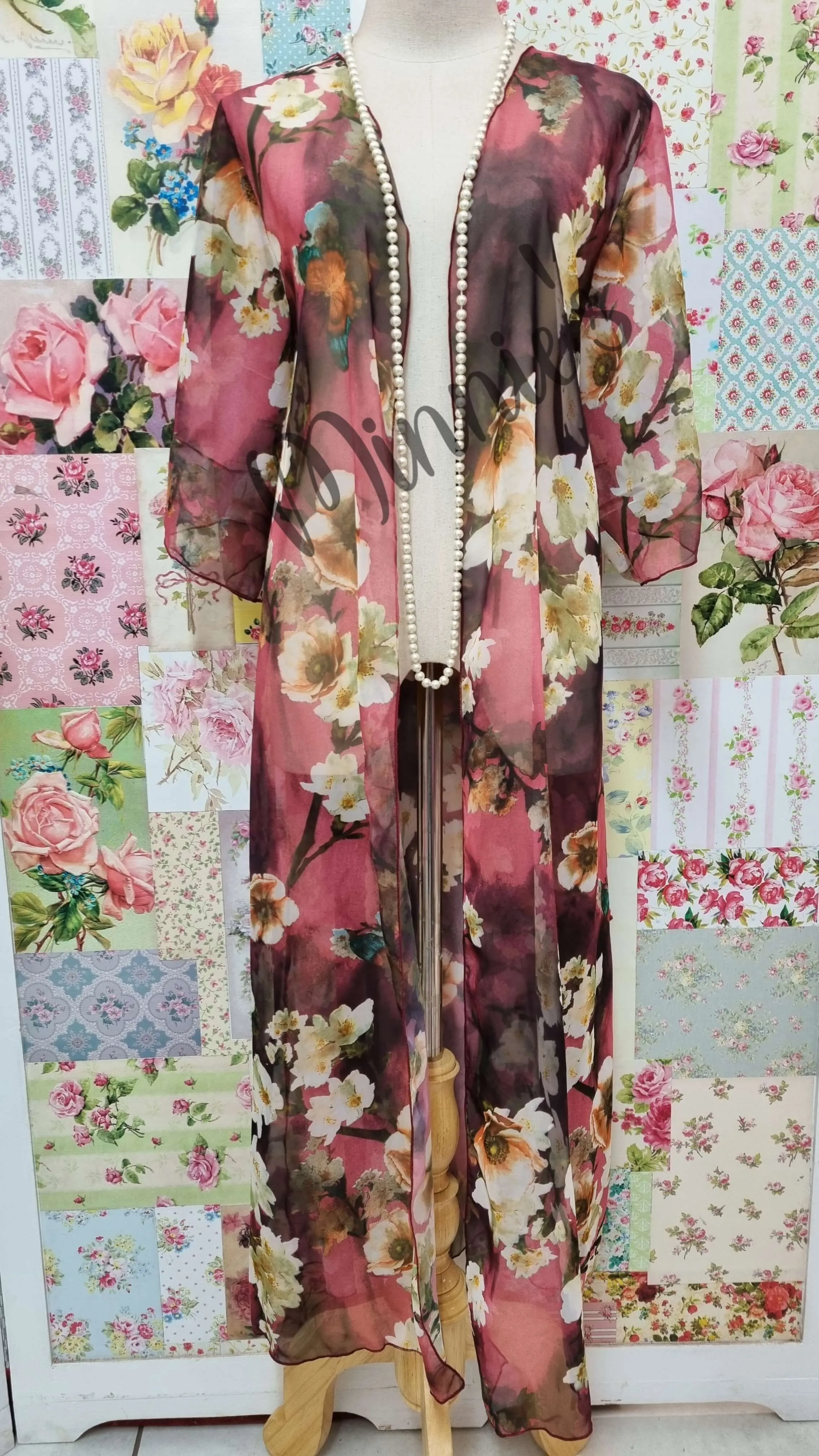 Floral Chiffon Jacket LR0146