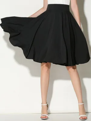 High Waist Pleated Skirt