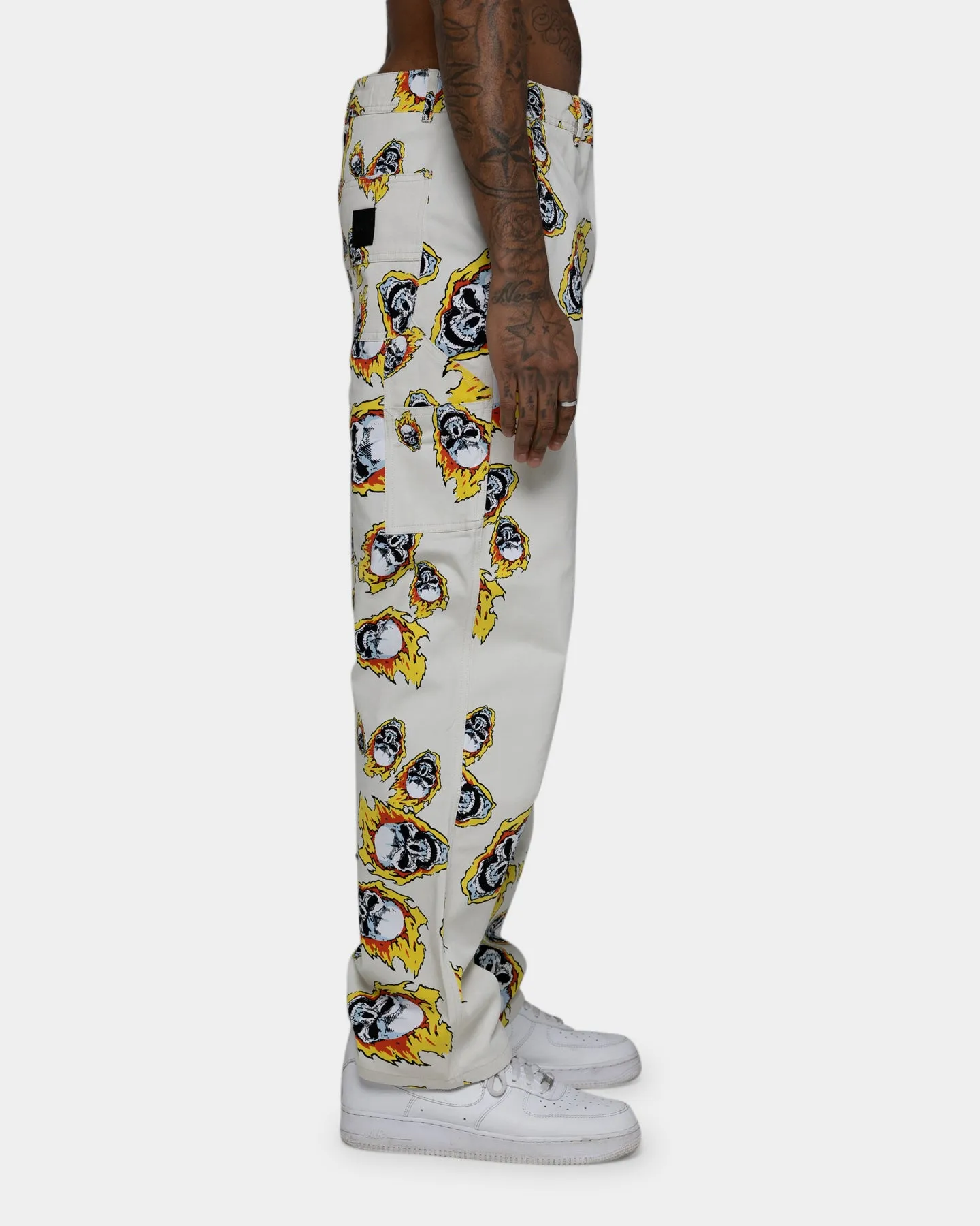 HUF HUF X Marvel Ghost Rider Painter Pants Natural