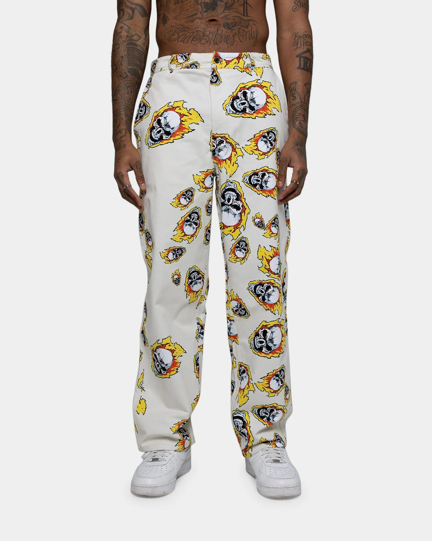 HUF HUF X Marvel Ghost Rider Painter Pants Natural