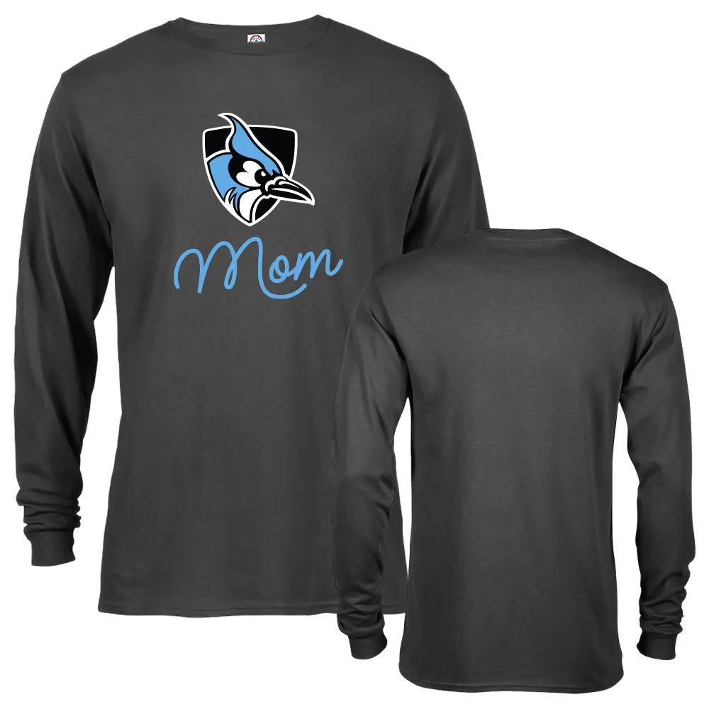 Johns Hopkins University Blue Jays Mom Mother Parent Long Sleeve T-shirt Tee