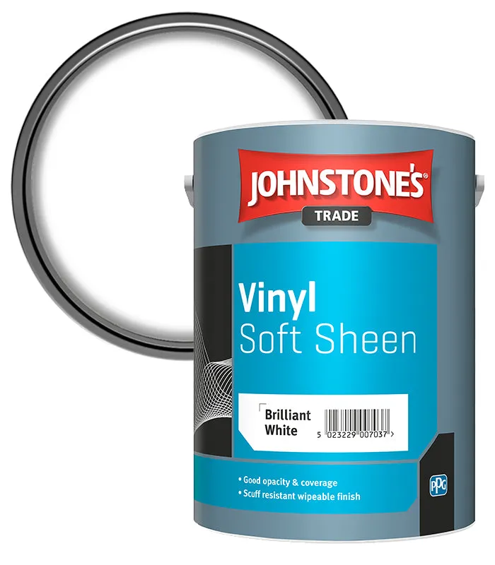 Johnstone's Trade Vinyl Soft Sheen Paint - Brilliant White