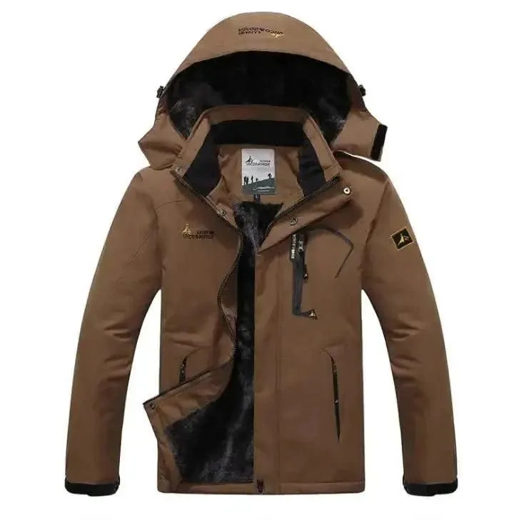 King Billion Luxurious Men's Winter Parka with Fur-Trimmed Hood