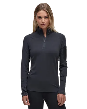 Le Bent Women's Core Midweight 1/4 Zip - Dark Cloud