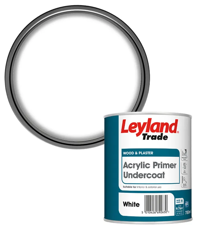 Leyland Trade Acrylic Primer Undercoat - White