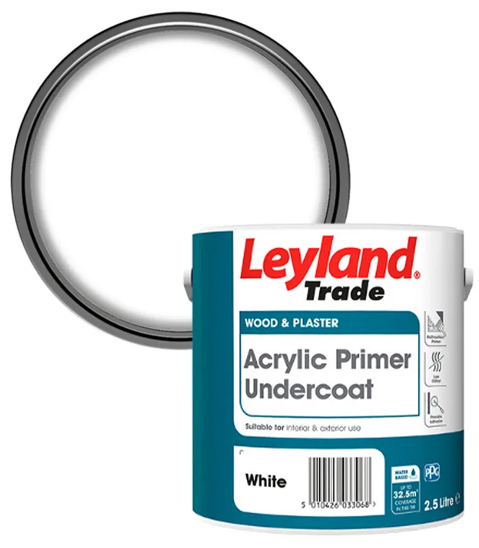 Leyland Trade Acrylic Primer Undercoat - White