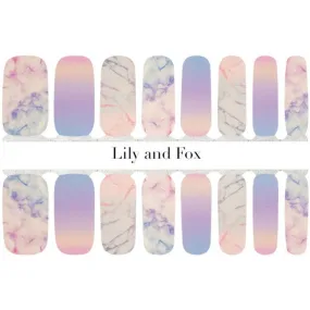 Lily and Fox - Nail Wrap - Cotton Candy Skies