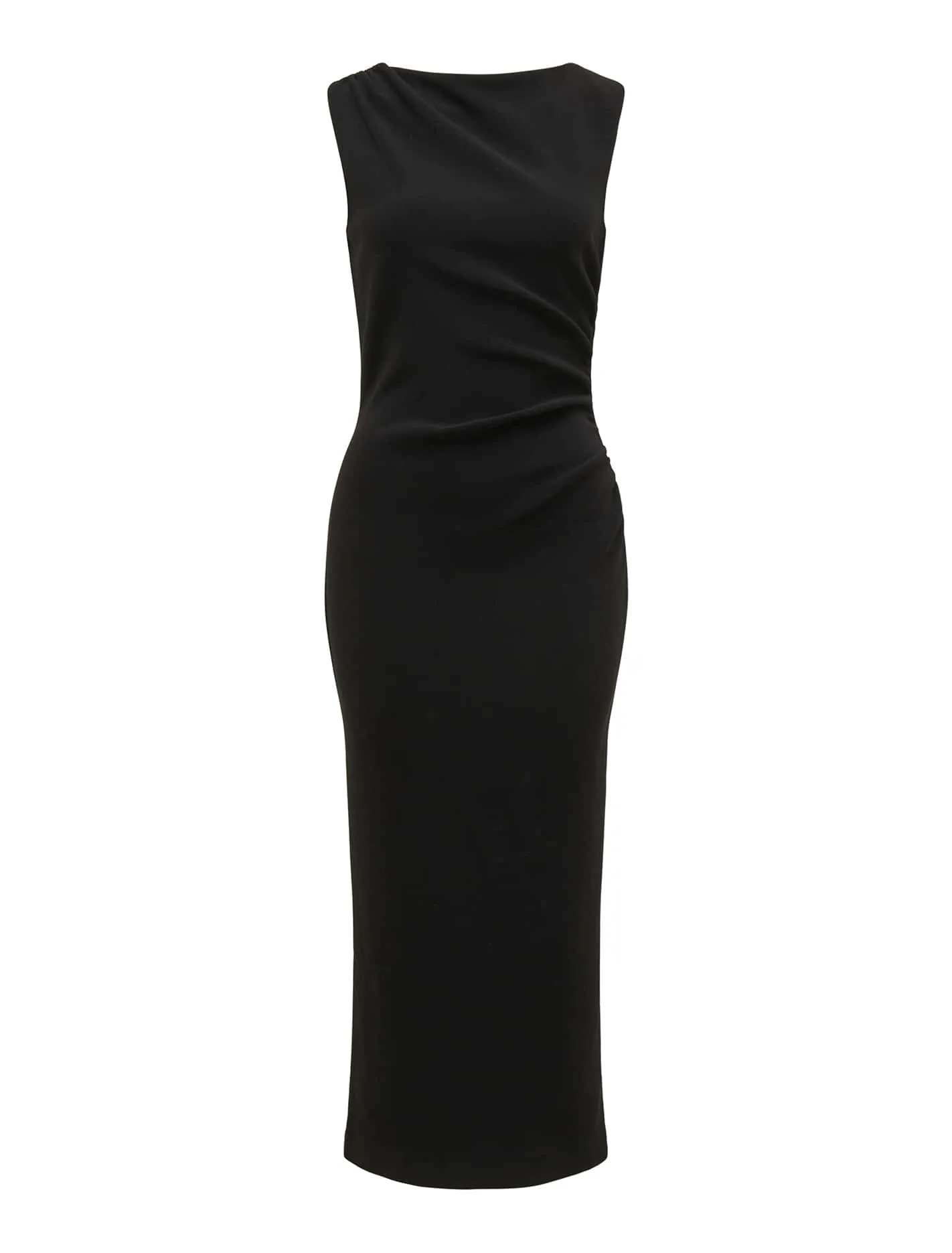 Lorena Boat Neck Bodycon Midi Dress