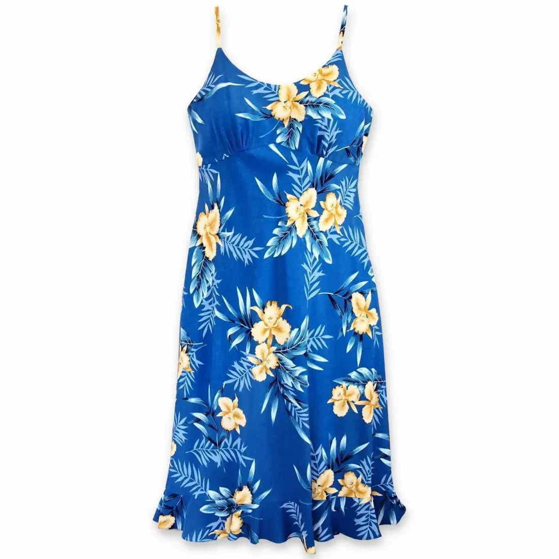 Midnight Blue Kamalii Hawaiian Dress