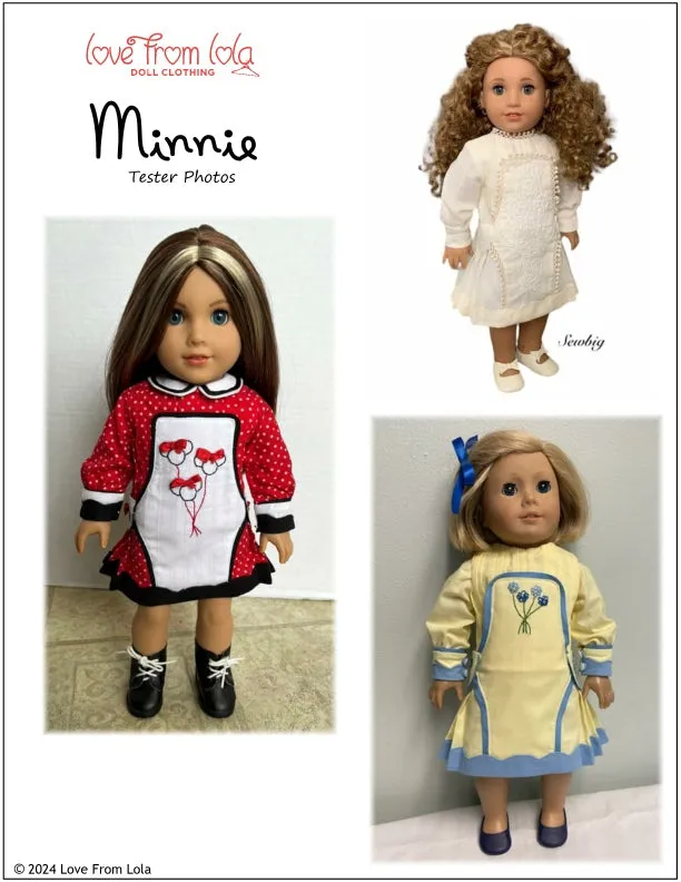 Minnie 18" Doll Clothes Pattern