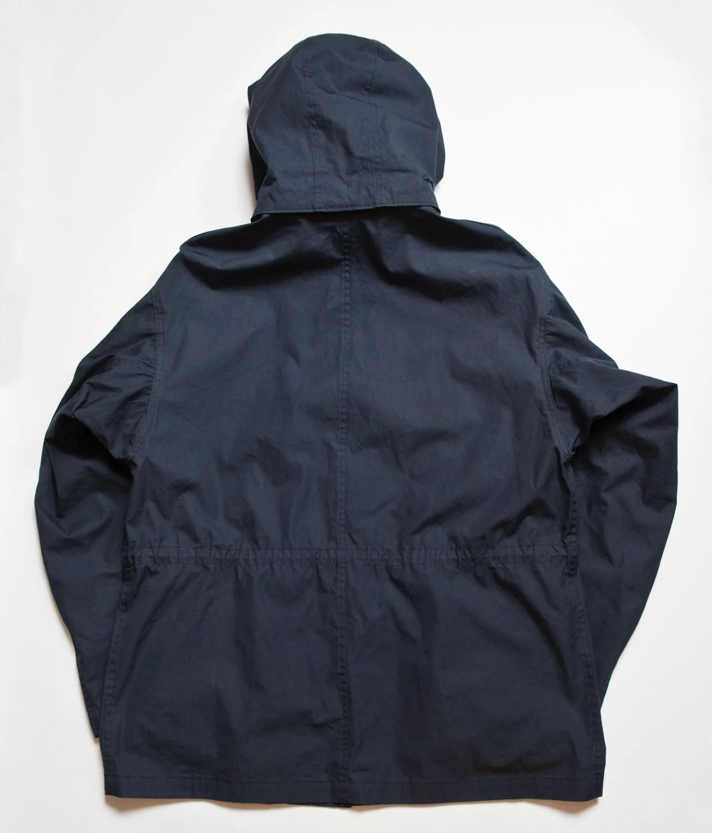 Norwood High Density Water-Repellant Cotton Poplin Parka in Navy