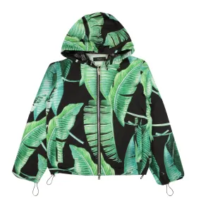 NWT AMIRI Green Banana Leaves Hooded Parka Jacket Size 46 $1490