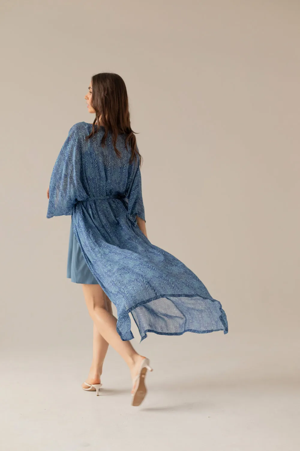 Pareo Dress Blue Print