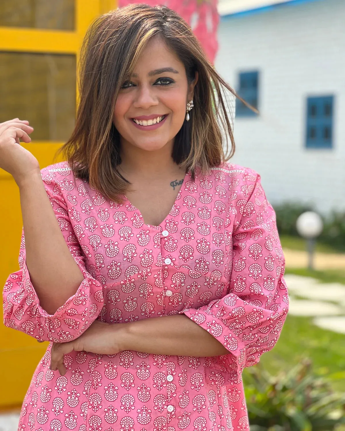 Pink Loop Kurta