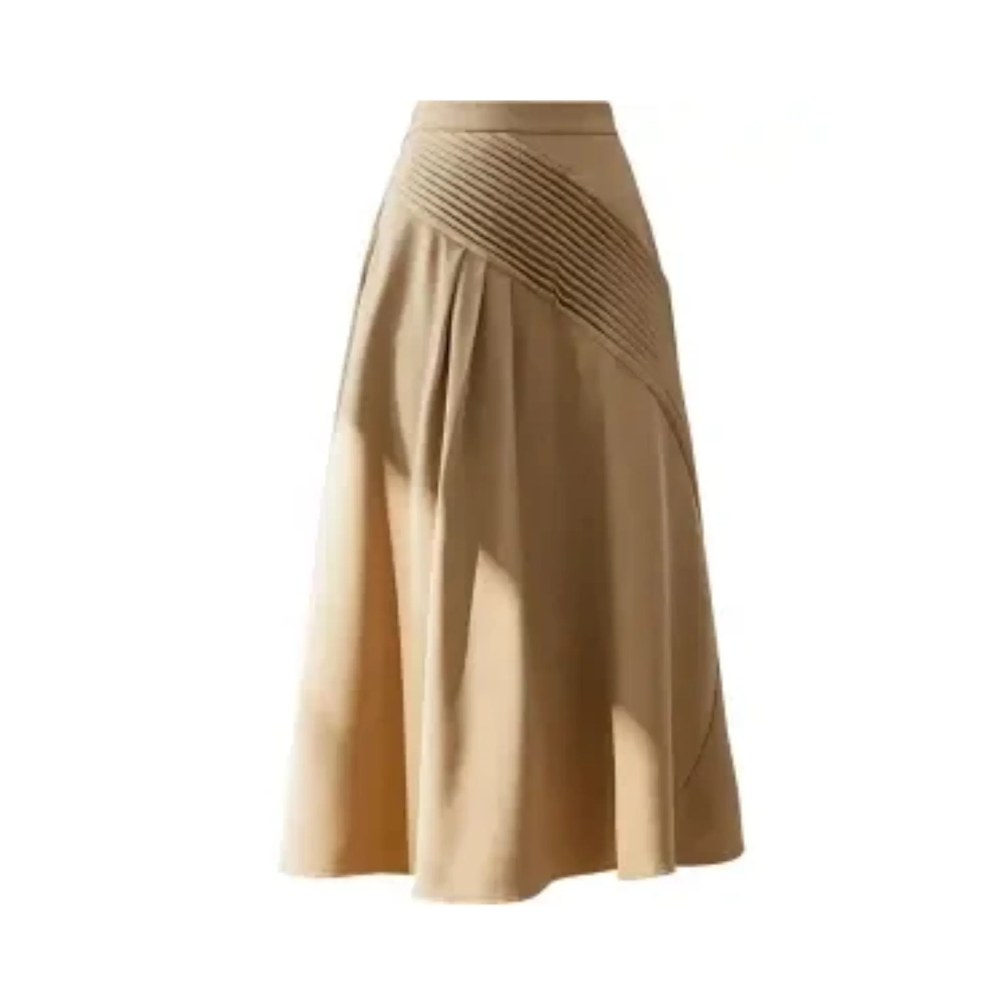 Pre Order:  Hip Pleats High Waist Skirt