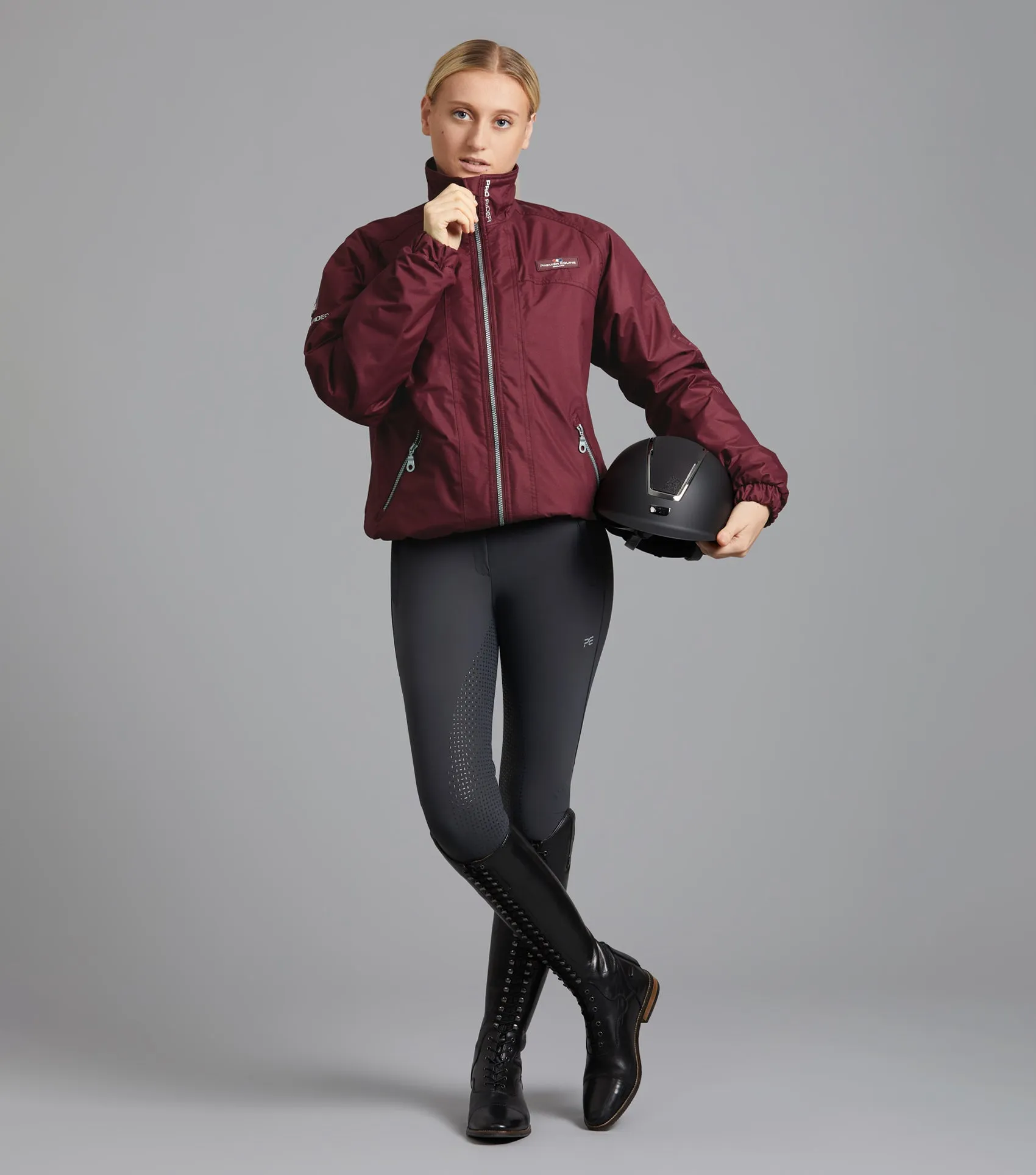 Pro Rider Unisex Waterproof Riding Jacket Wine