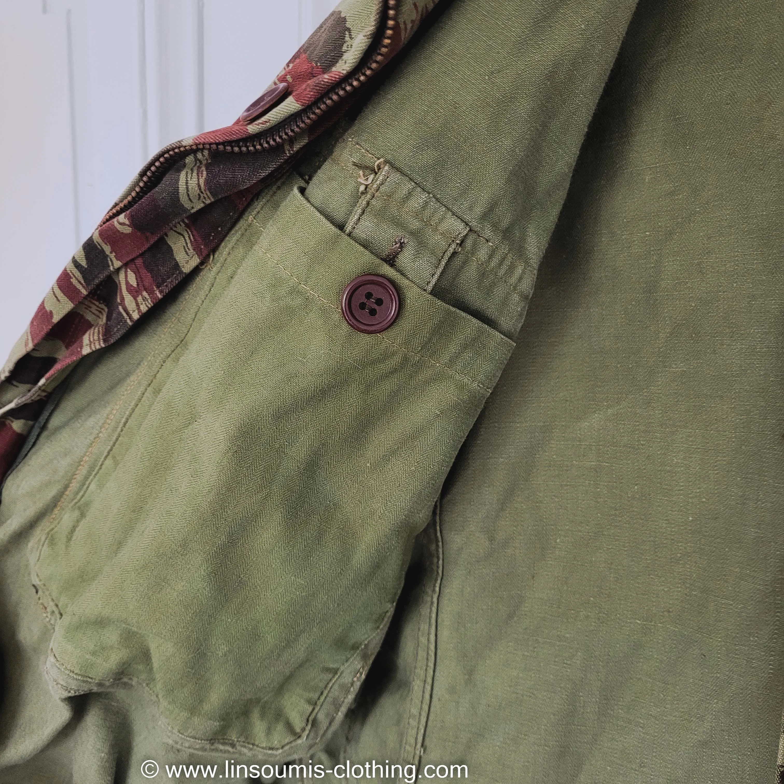 Rare french lizard camo paratrooper 1947 to 1956 jacket / Rare veste para 47/56 français Indochine