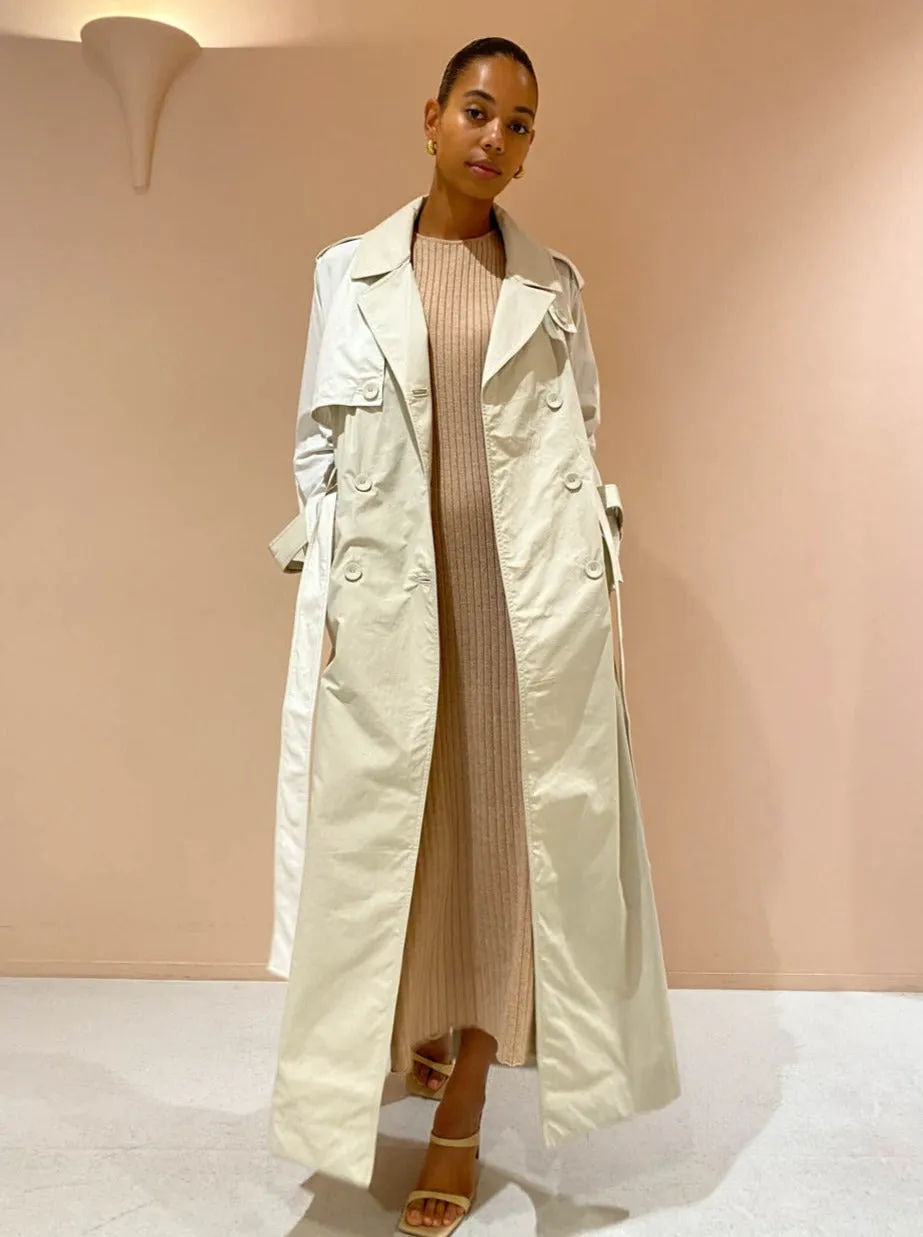 Sir Edwin Trench Coat in Tan