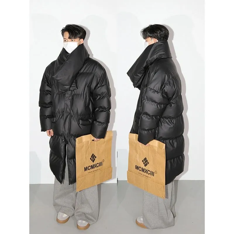 Sleek Puffer Long Coat