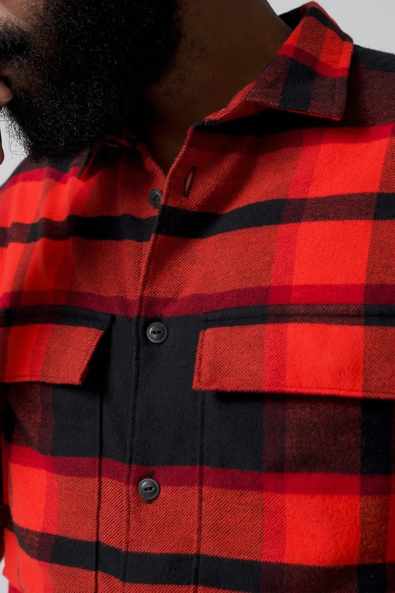 Stadium Shirt Jacket | Brushed Flannel