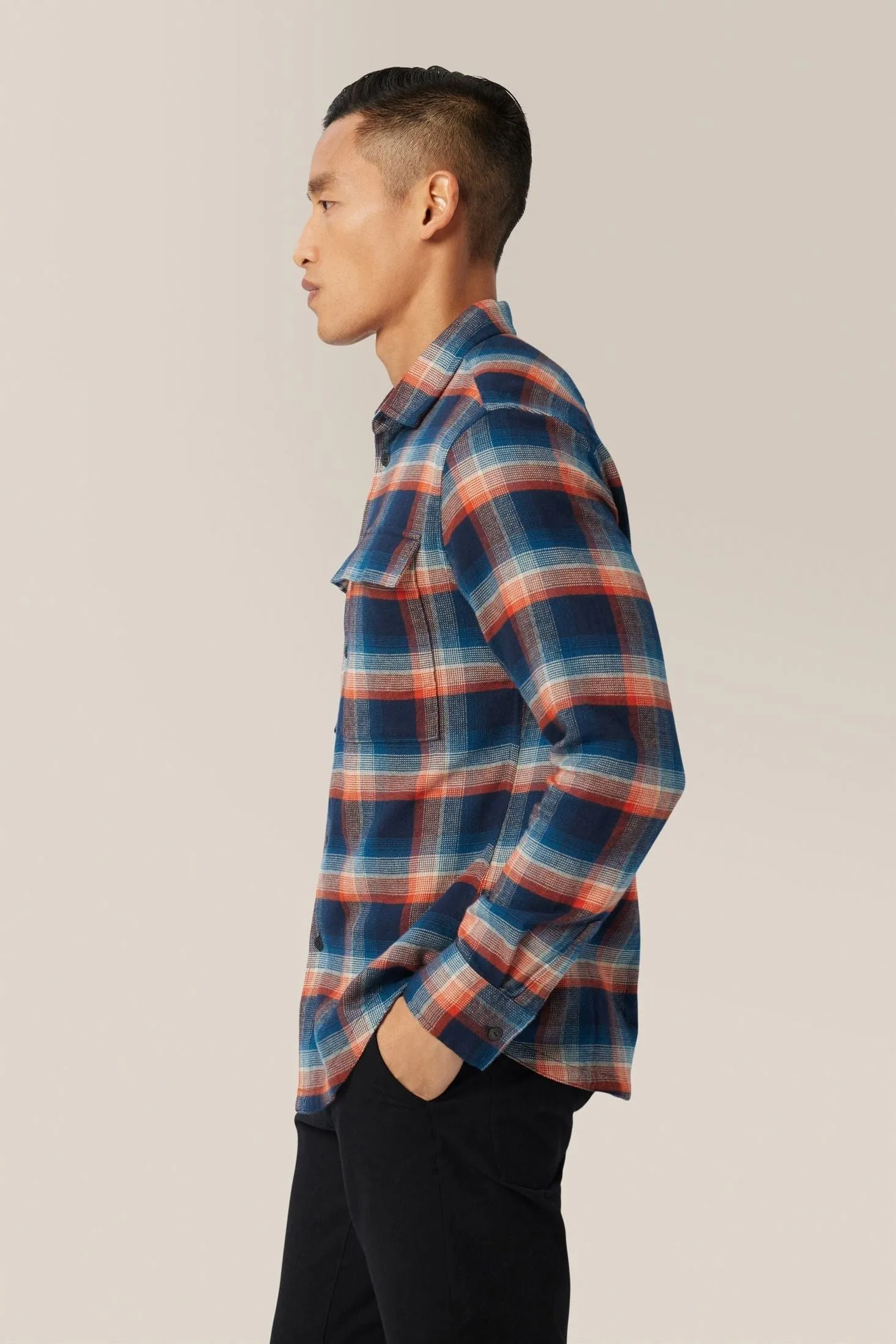 Stadium Shirt Jacket | Responsible Cotton Flannel