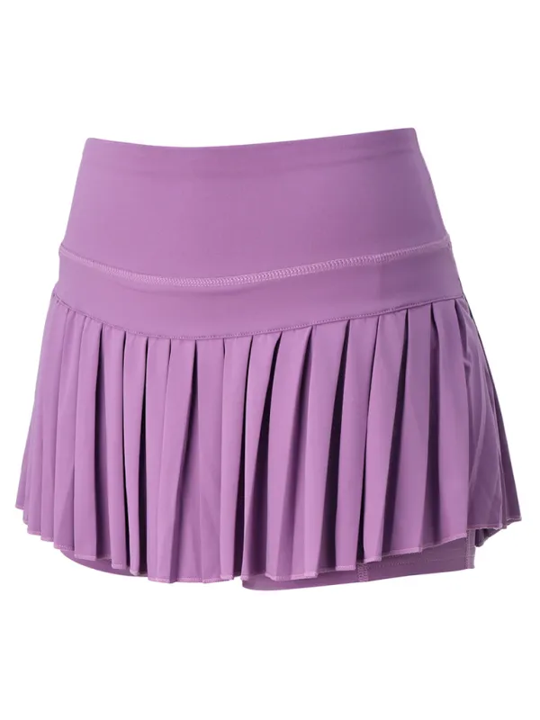 TEEK - Quick-Drying Pocketed Culotte Sports Shorts Tennis Pleated Skirt