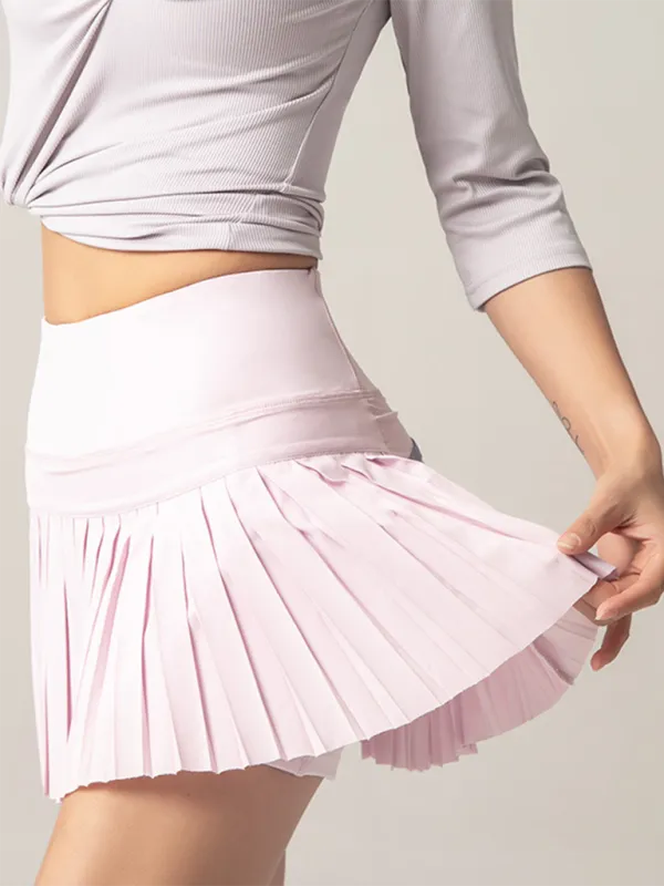 TEEK - Quick-Drying Pocketed Culotte Sports Shorts Tennis Pleated Skirt