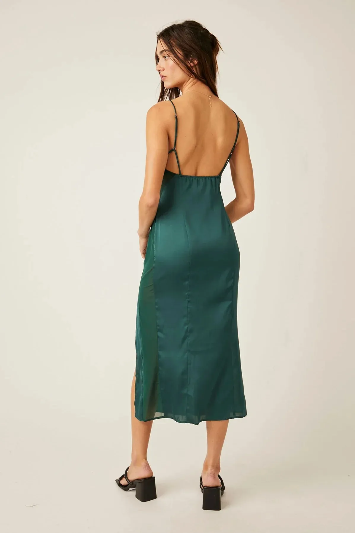 The City Cool Midi Slip by Free People - Evergreen